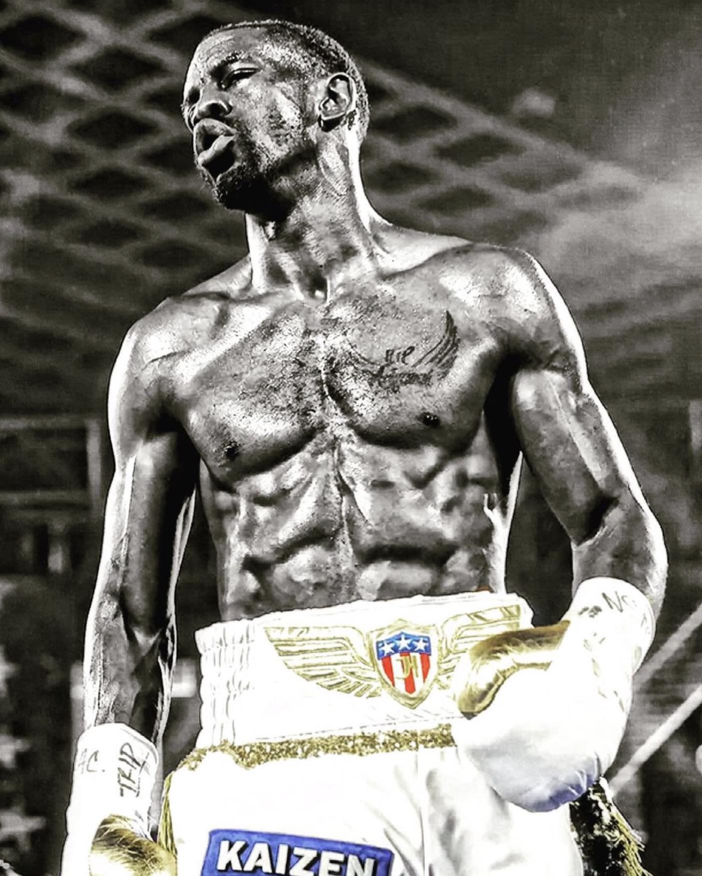 Professional boxer Jamel Herring - featherweight division
